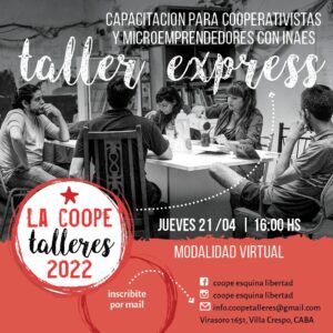 Read more about the article Taller para cooperativistas y microemprendedores junto a INAES