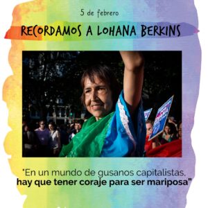 Lee más sobre el artículo RECORDAMOS A LOHANA BERKINS